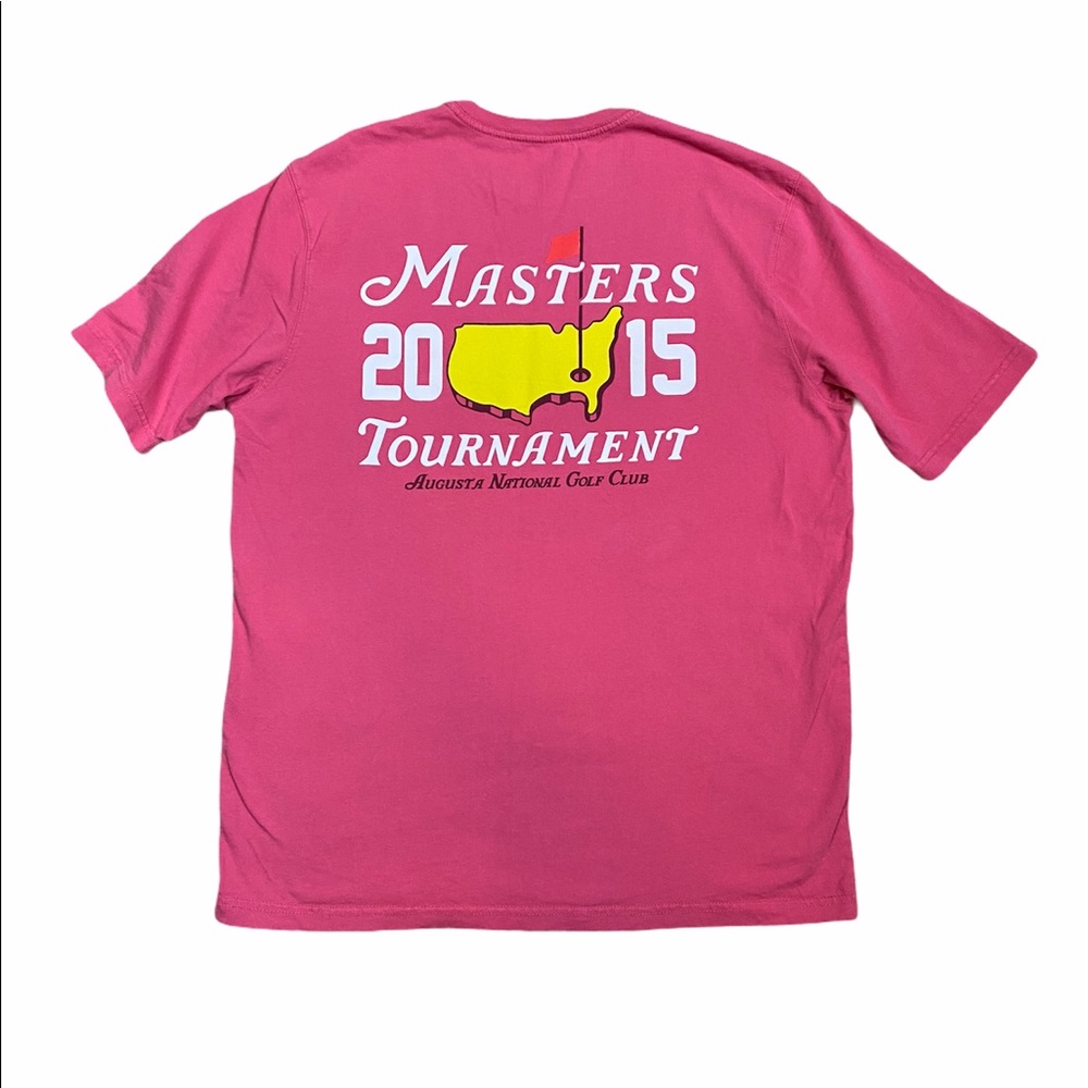 Masters Augusta Tourn 2015 pink short sleeve top